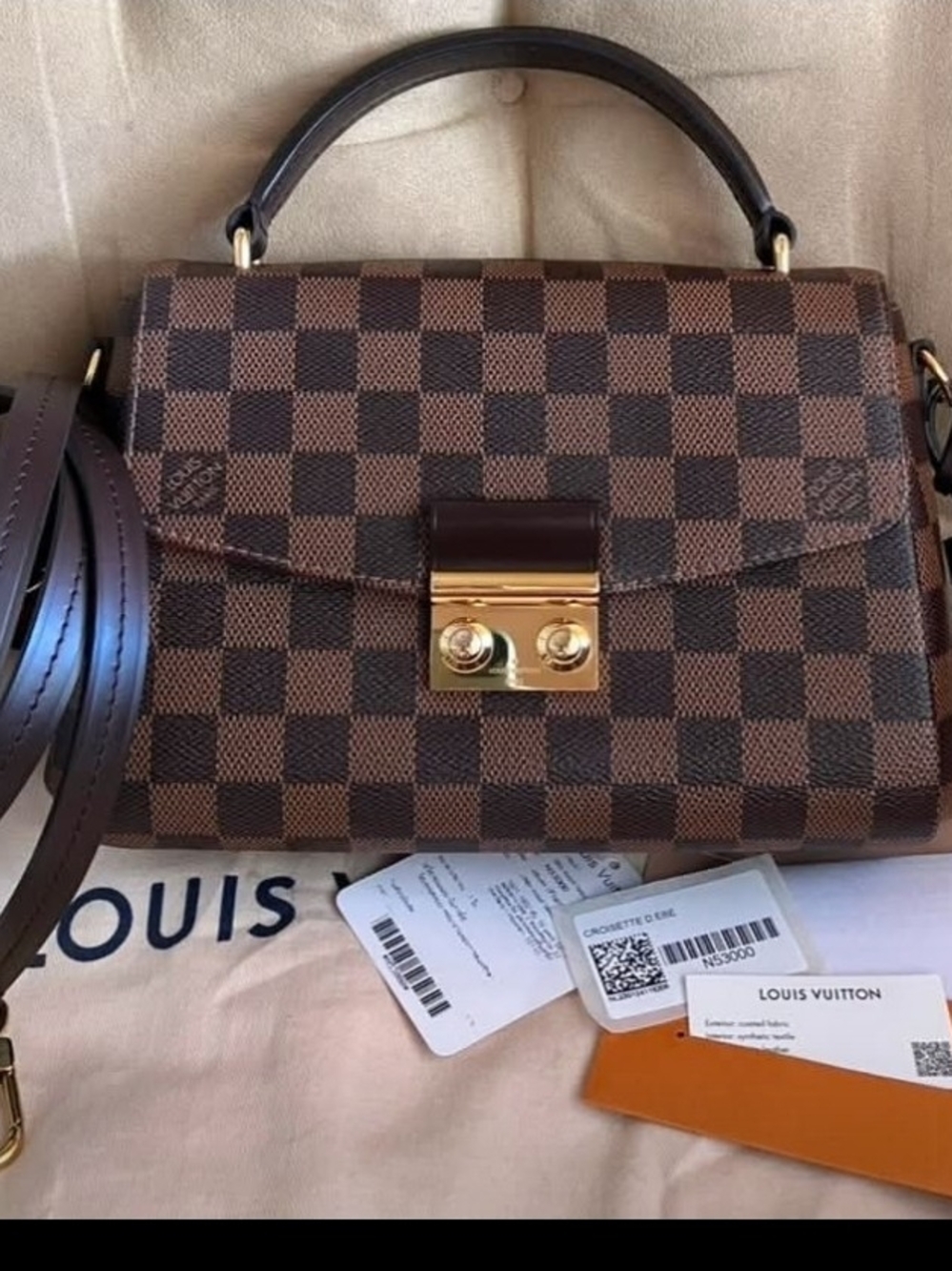 Louis Vuitton Crossiette Damier Top Handle Bag
